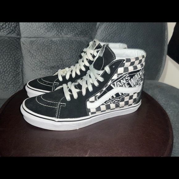 Vans Old Skool Checkerboard Skateboarding High Tops size 9.5 - Picture 11 of 14